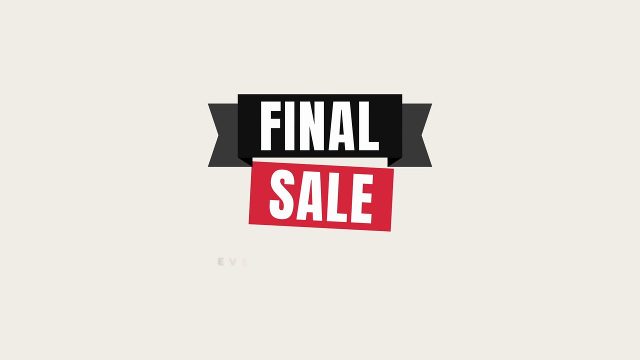 Black Friday Closing Sale Titles featuring Folded Banner MOGRT for Premiere Pro