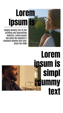 Vertical Editorial Magazine Photo Slideshow Story After Effects Template