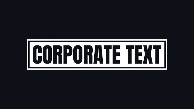 Professional and Trendy Text Effects After Effects Project