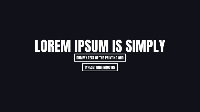 Caps Headline Text Animations featuring Two Small Boxed Lines Template for Adobe Premiere Pro