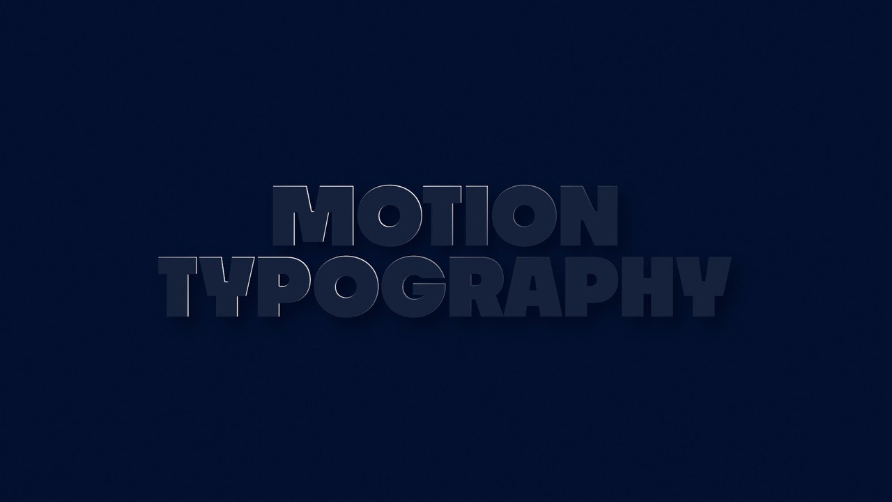 Neumorphic Embossed Caps Typography Animations After Effects Template