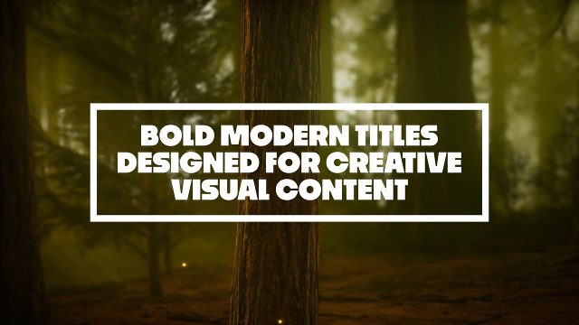 Fresh and Minimalist Title Animations for After Effects