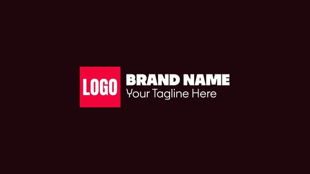 Animated Red Logo Badge Modern Logo Reveal with Brand Name After Effects Templates