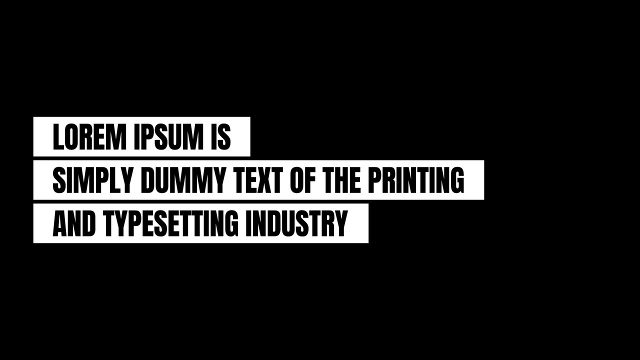 Striped Label Paragraph Text Animation for Presentations After Effects Templates