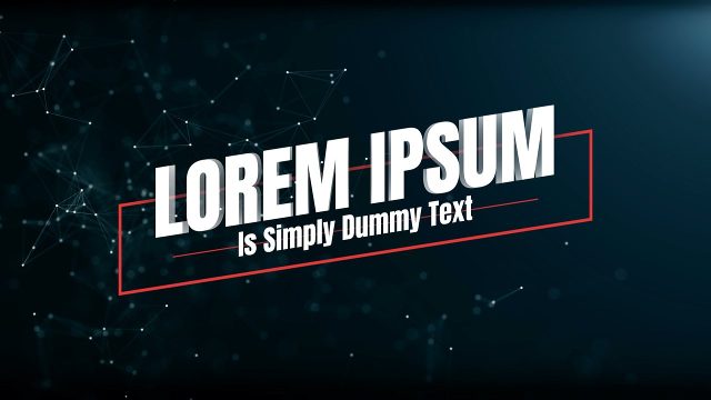 Trendy Kinetic Title in a Red Outline Parallelogram Frame for News Style Videos After Effects Template Pack