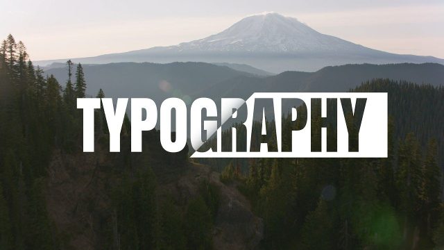 Condensed Caps Title Animation Inverting under a Sliding Block After Effects Template