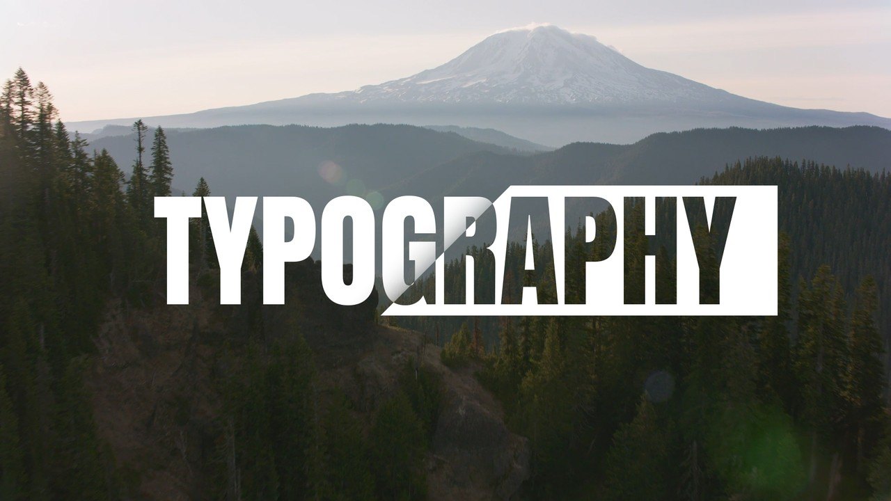 Condensed Caps Title Animation Inverting under a Sliding Block After Effects Template