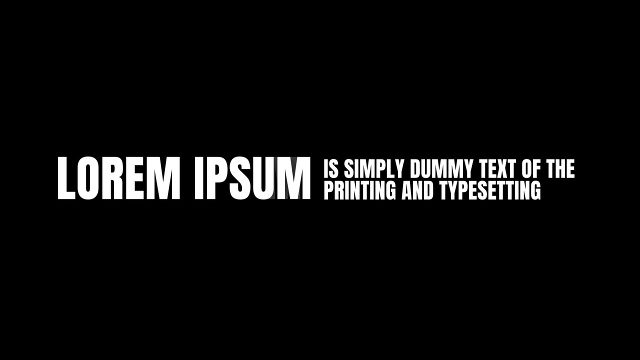 Oversized Caps Headline Title with Twin Mini Text Rows After Effects Templates