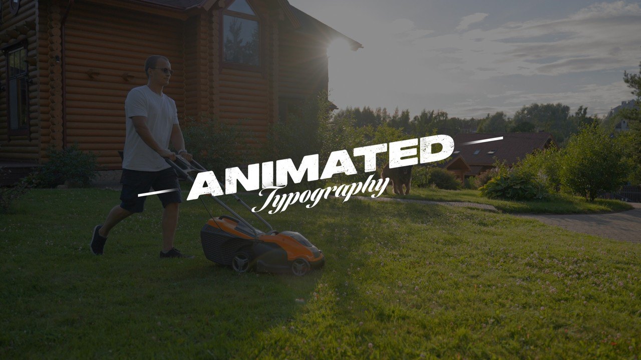 Fresh Title Animation featuring Slanted Caps and Handwritten Subline Premiere Pro MOGRT