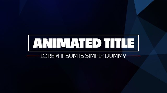 Elegant Outline Box Corporate Headline featuring a Red Underline for Online Courses MOGRT Template