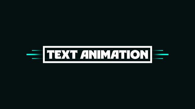 Corporate Cyan Speed Line Boxed Text Animations for Adobe After Effects