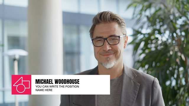 Corporate Interview Logo Square Lower Third Premiere Pro MOGRT