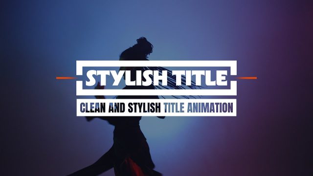Corporate Two Tier Box Headlines Animation with Orange Lines Premiere Pro Template