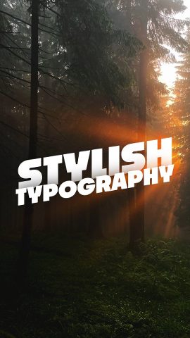 Vertical Leaning Duo Title Typography on Warm Glow Premiere Pro MOGRT