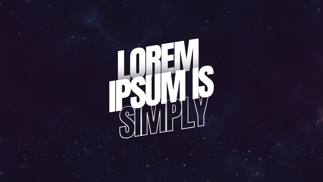 Scattered Words Gather Kinetic Typography Stack After Effects Template