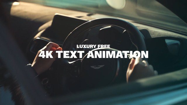 Luxury Free 4K Text Animation After Effects Template for Fashion Videos
