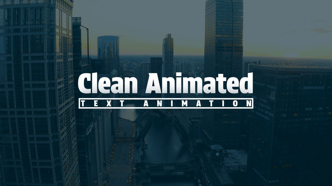 Spaced Caps Frame Title Animation with Duo Line Subline Premiere Pro MOGRT