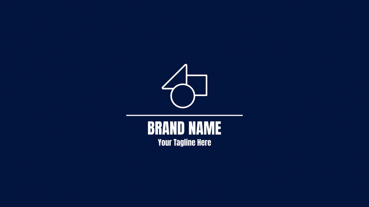 Navy Line Accent Logo Opener Premiere Pro MOGRT
