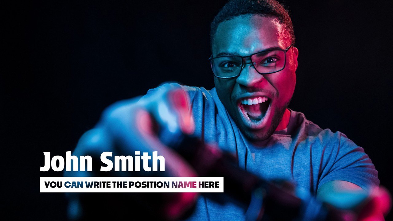 Name Lower Third with Slim Ivory Role Strip After Effects Template