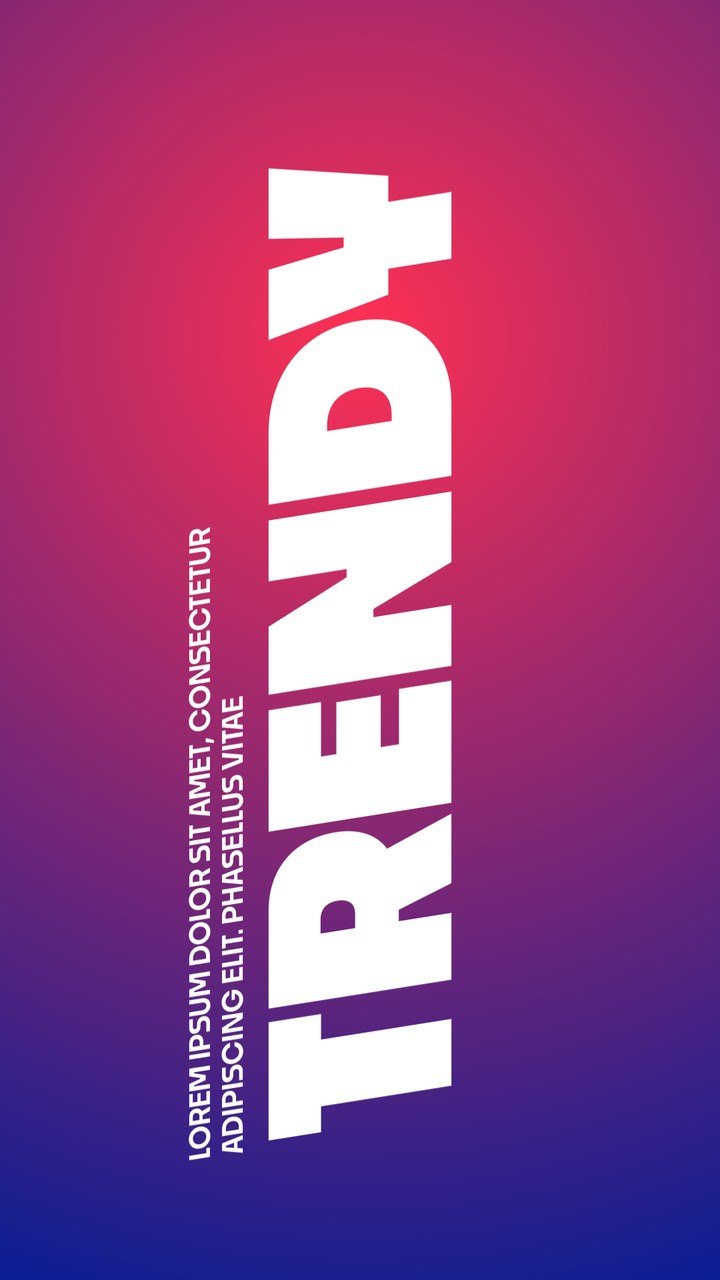Vertical Sideways Word Text Animations on Fuchsia Glow After Effects Template