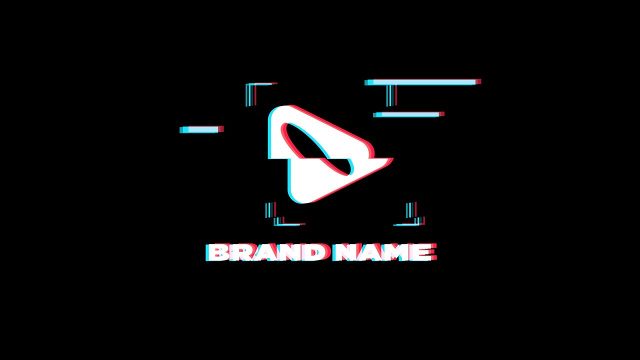 Pixel Block Glitch Logo Intros with Sound Effects After Effects Template