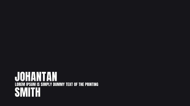 Speaker Lower Thirds with a Center Position Line Template for After Effects