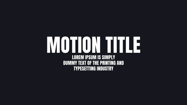 Bold Motion Title Animations featuring Small Three Line Copy for Premiere Pro