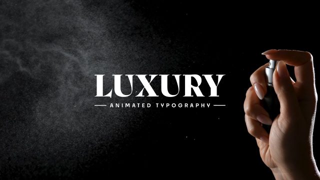 Luxury Serif Wordmark Title Animation with Subtitle After Effects Template