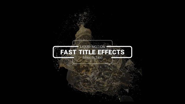 Modern Title Effects Free After Effects Text Animation Template for Creative Projects