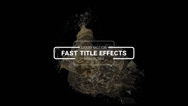 Modern Title Effects Free After Effects Text Animation Template for Creative Projects