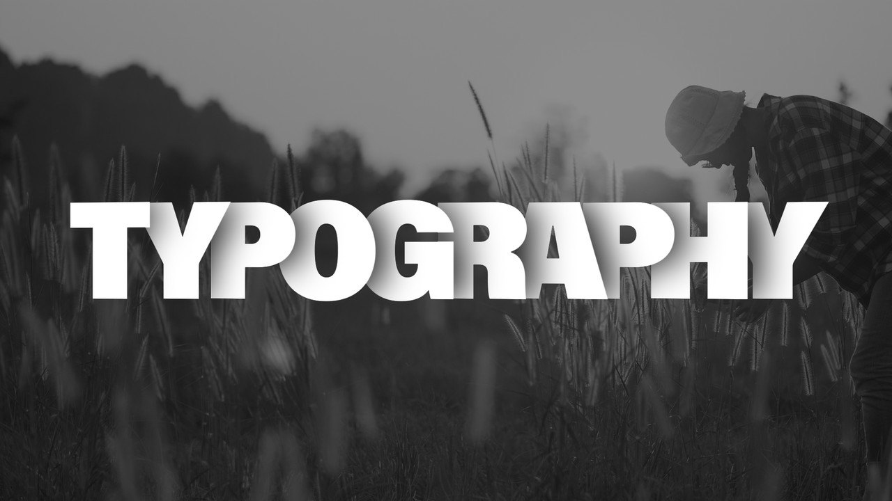 Giant Shadowed Capitals Kinetic Typography Premiere Pro MOGRT