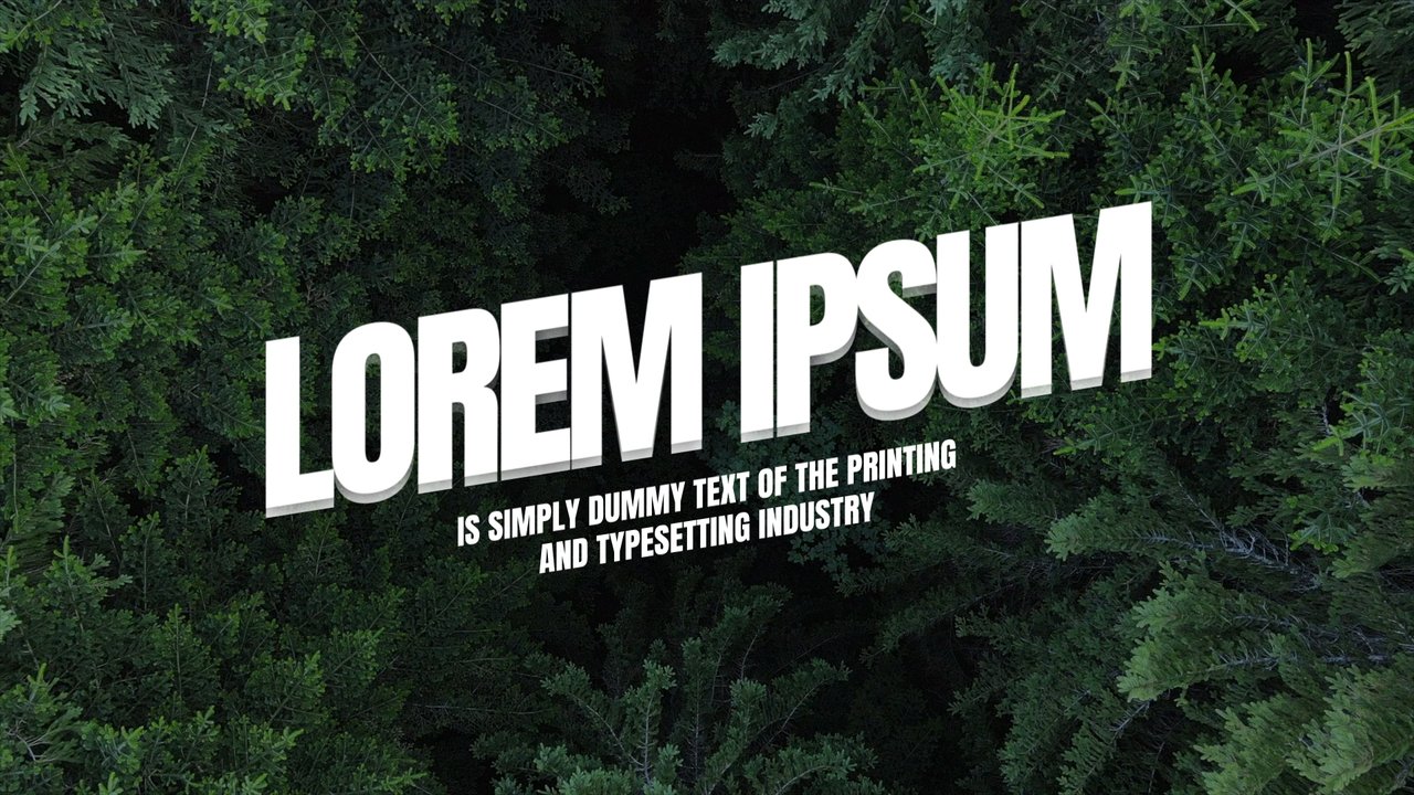 Giant Extruded Caps Word Tilting featuring Paragraph Corporate Text After Effects Template
