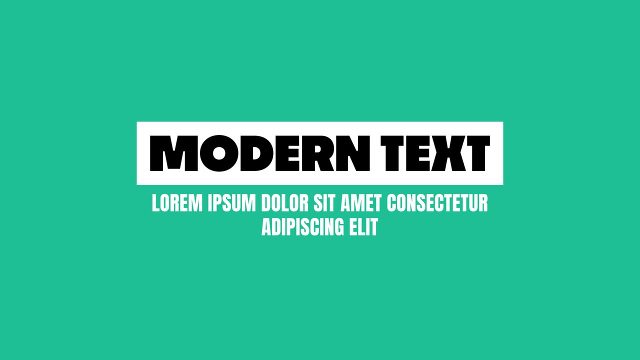Framed Title with Body Text Modern Typography Motion Graphics Template for Premiere Pro