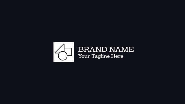 Serif Wordmark Logo Reveal featuring Boxed Icon Flip After Effects Template