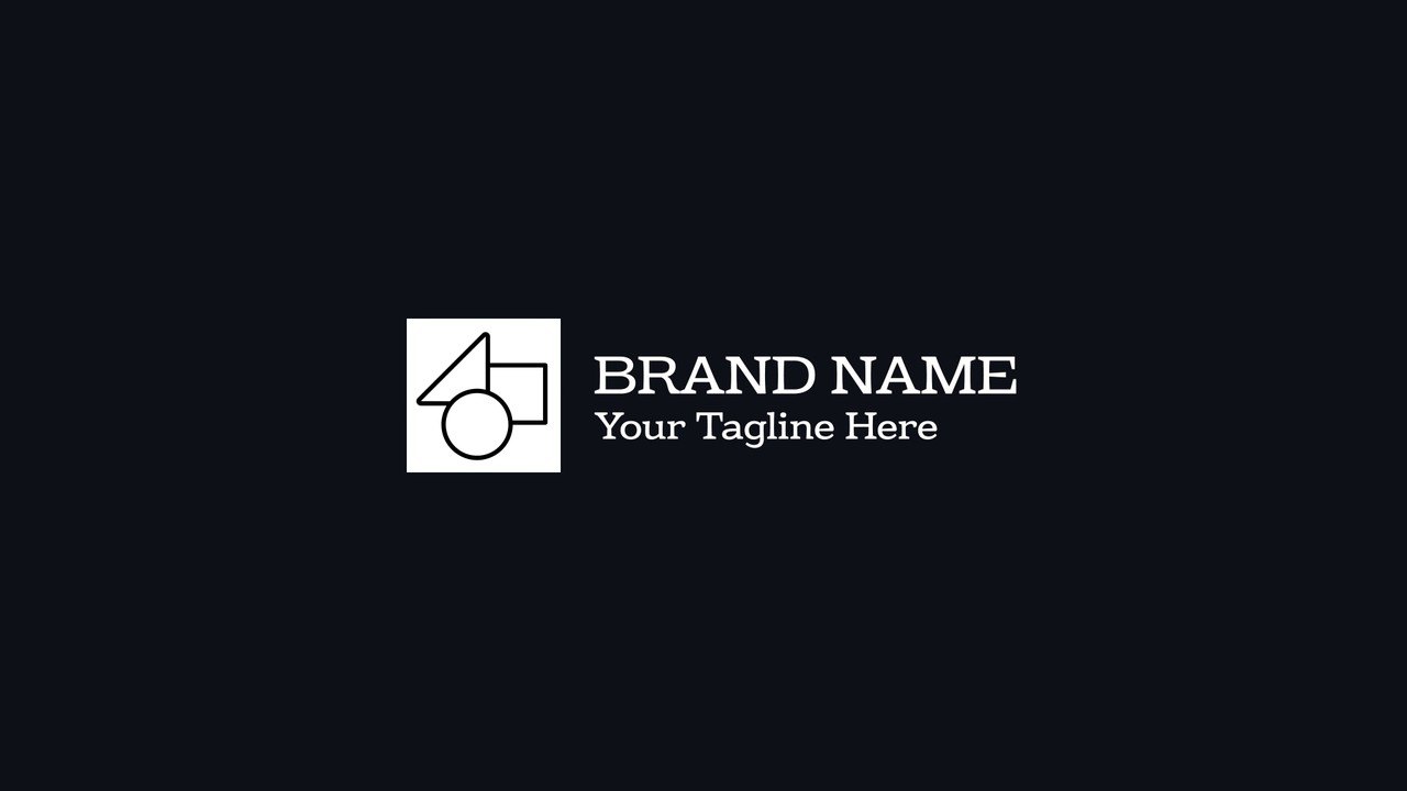 Serif Wordmark Logo Reveal featuring Boxed Icon Flip After Effects Template