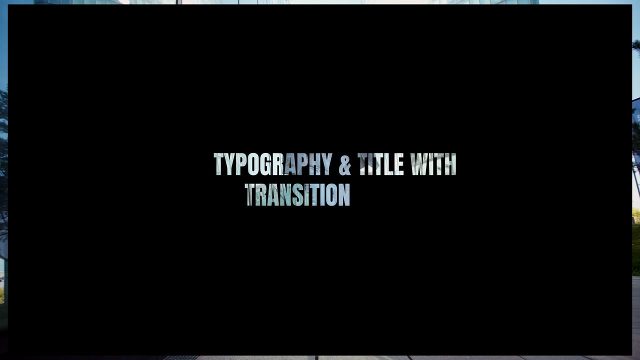 Modern Hollow Type Cutouts Title Transitions with Caption Plate for Brand Films After Effects Templates
