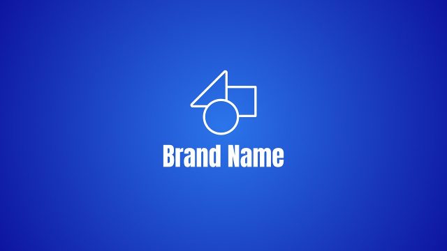 Blue Stage Line Over Logo Intro Premiere Pro MOGRT