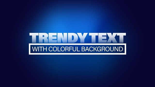 Bold Text Effects After Effects Video Template