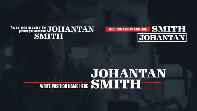 Serif Box Name Plate Editorial Lower Thirds After Effects Templates
