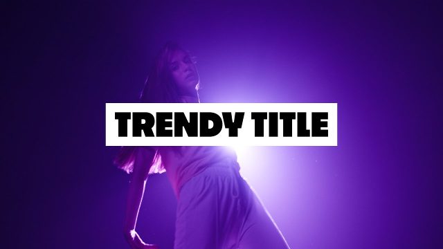 Solid Plate Bold Headline Trendy Title Premiere Pro MOGRT Templates
