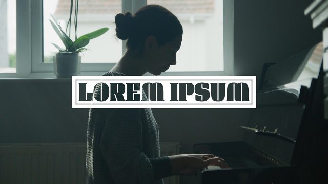 Chapter Title Overlay with Narrow White Label Premiere Pro MOGRT