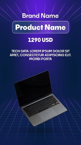 Black Friday Retro Grid Laptop Deal Premiere Pro PRPROJ Template