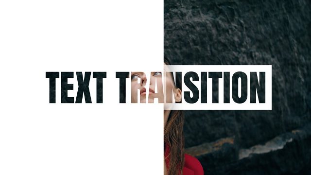 Animated Transitions featuring Vertical Slit Reveal and Bold Text Video Template for After Effects