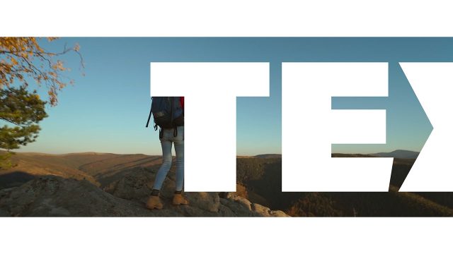 Animated Seamless Lettering Transitions featuring Wide Cut-Out Letters and Bold Label Strip After Effects Video Template