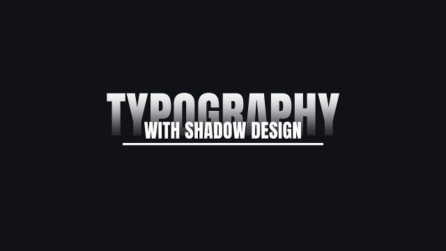 After Effects Shadow Gradient Typography Corporate Title Template
