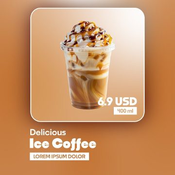Square Product Offer Post on a Bronze Frosted Tile Premiere Pro MOGRT