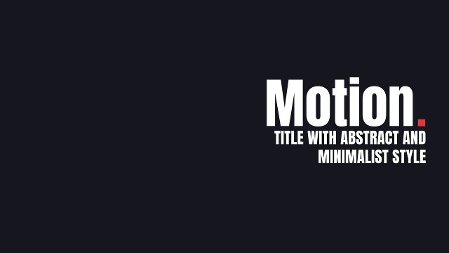 Red Square Accent Big Word Text Animations for After Effects