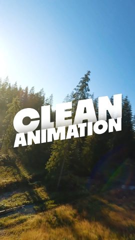 Vertical Slanted Capitals Title Animations with Hover Drift After Effects Template