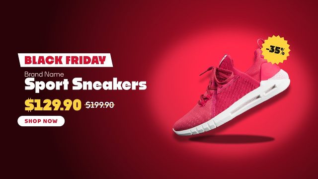 Glowing Backdrop Black Friday Flash Sale Promo MOGRT for Premiere Pro