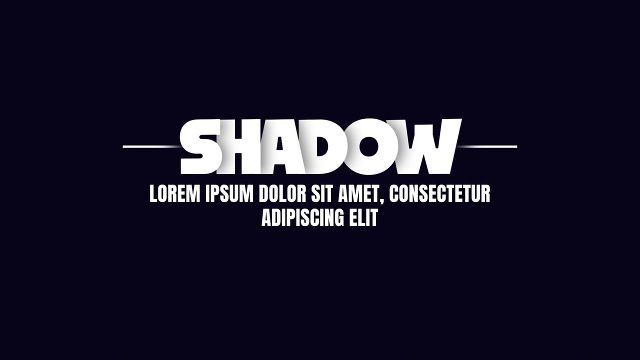 Stylish Embossed Shadow Headline Titles with Side Rules for Short Films After Effects Project